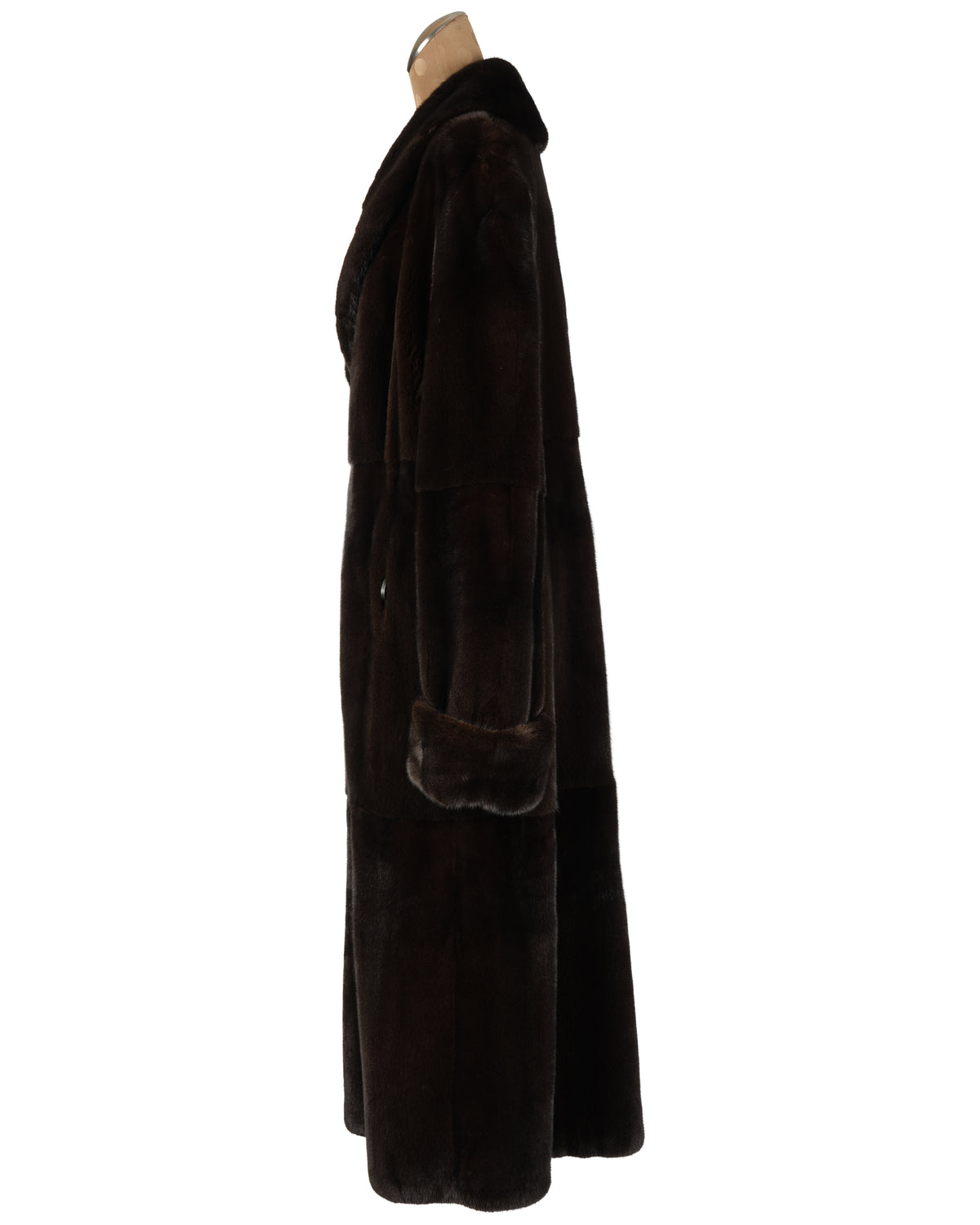 Black Glama Female Mink Coat