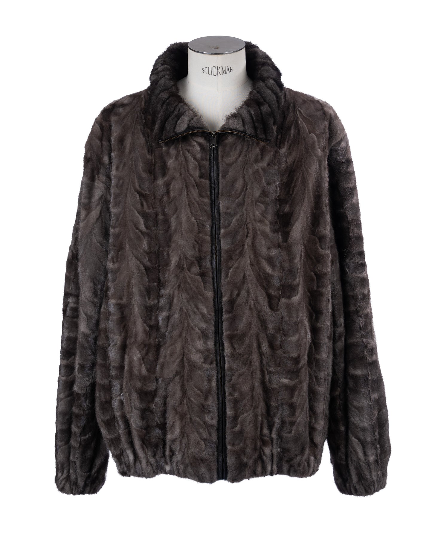 Sapphire Section Mink Bomber Jacket