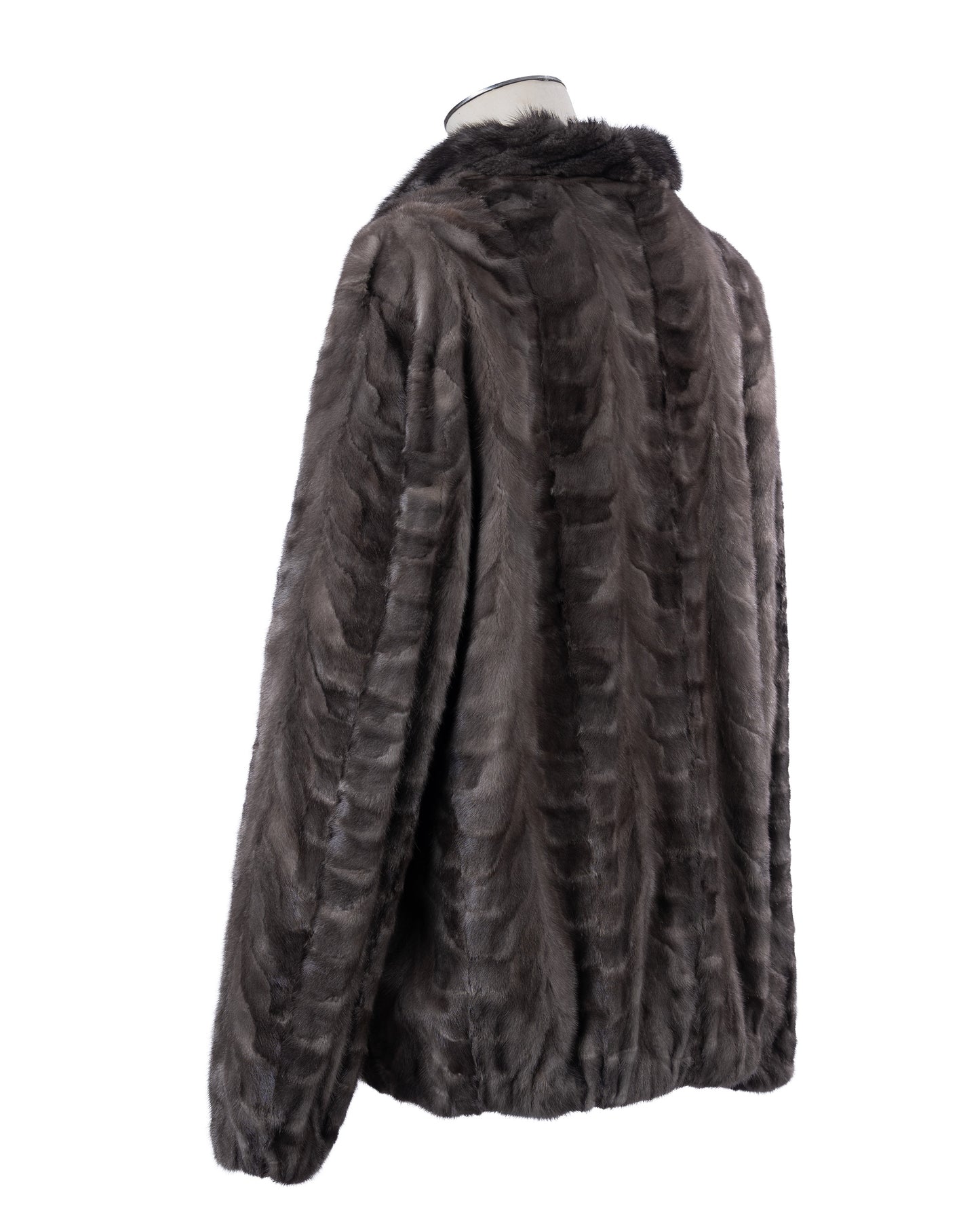Sapphire Section Mink Bomber Jacket