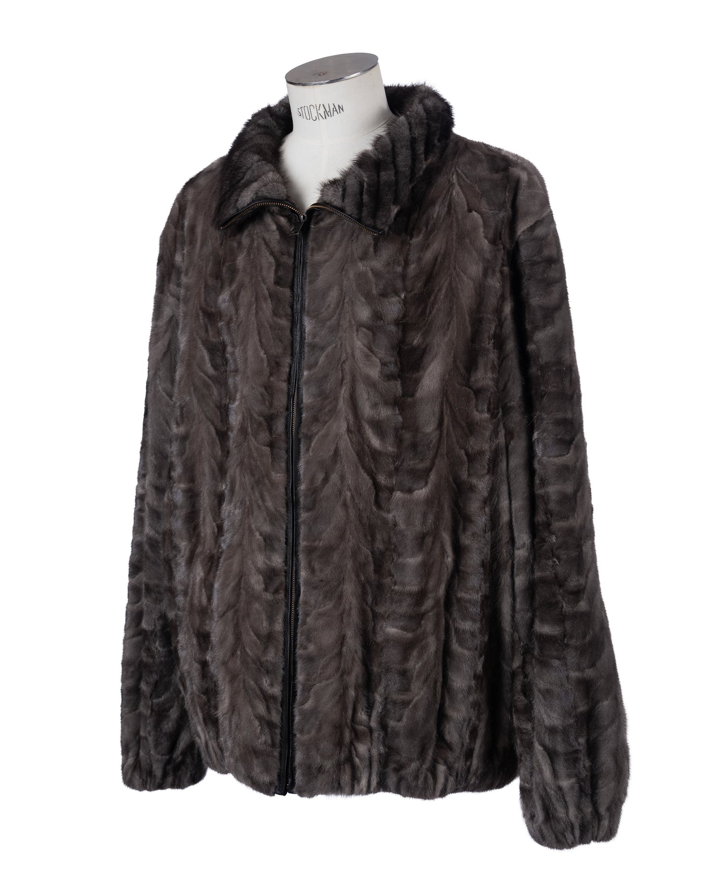 Sapphire Section Mink Bomber Jacket