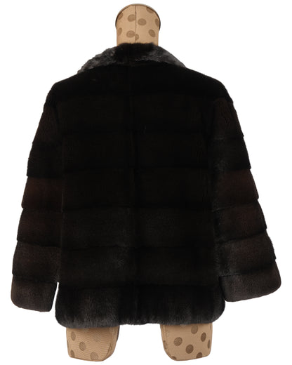 Black Forest Mink Horizontal Jacket