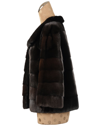 Black Forest Mink Horizontal Jacket