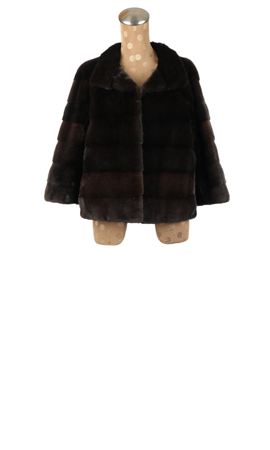 Black Forest Mink Horizontal Jacket