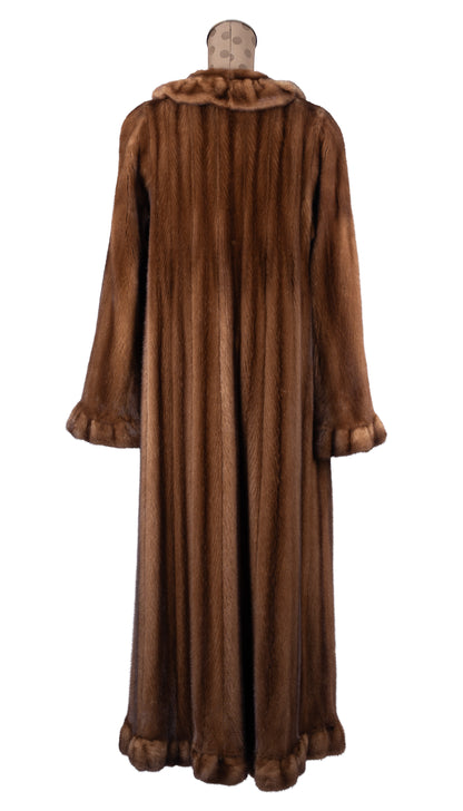 Wild Type Mink Coat With Ruffle