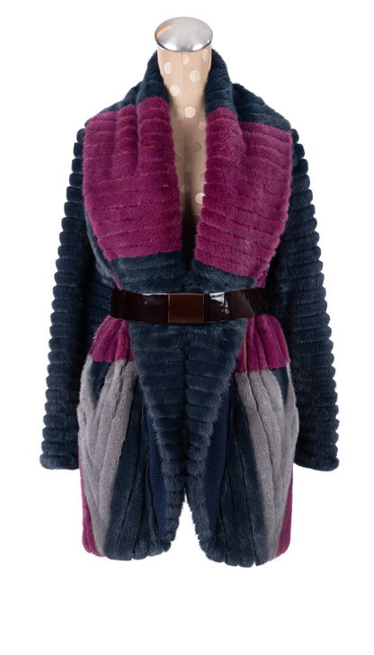 Multi-Color Mink Jacket