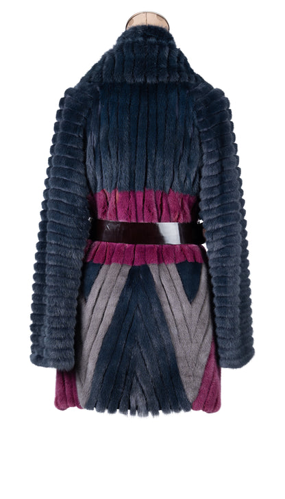 Multi-Color Mink Jacket