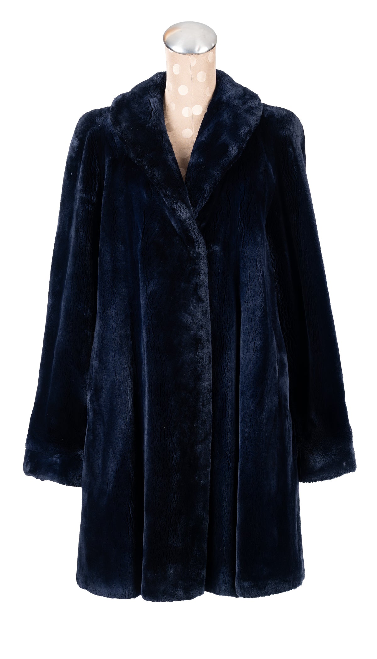 Midnight Blue Dyed Sheared Swing Beaver Stroller