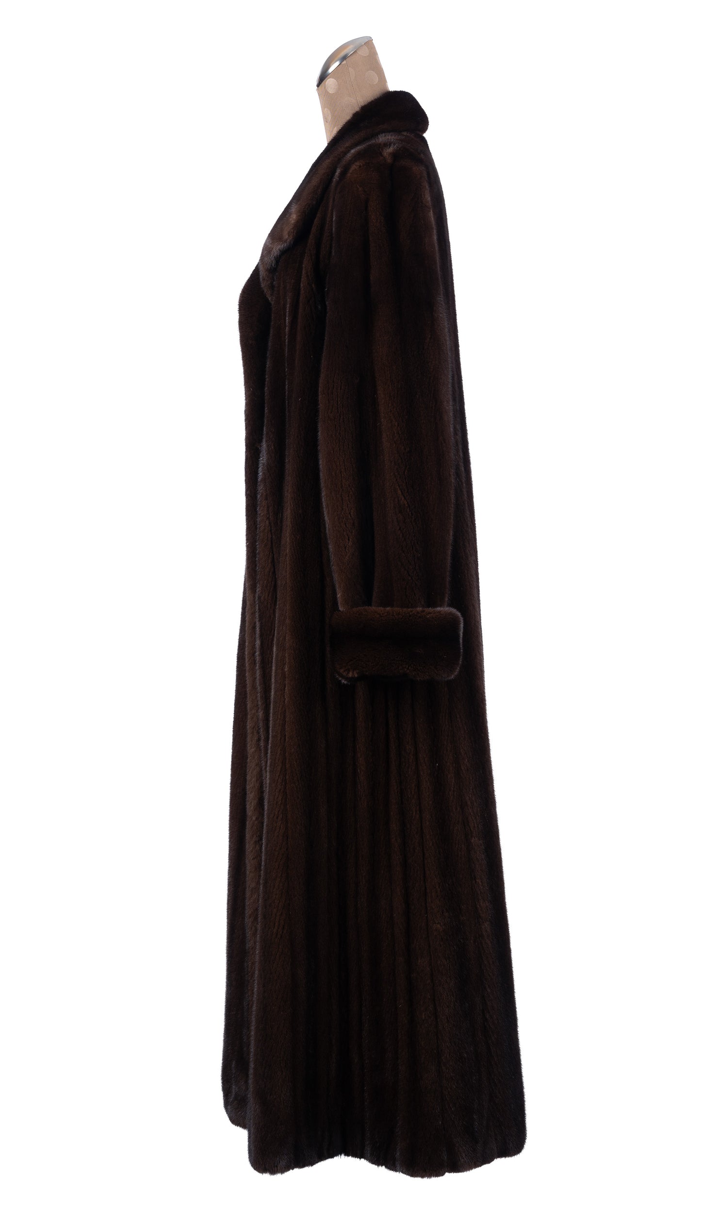Cherry Mahogany Female Mink Coat