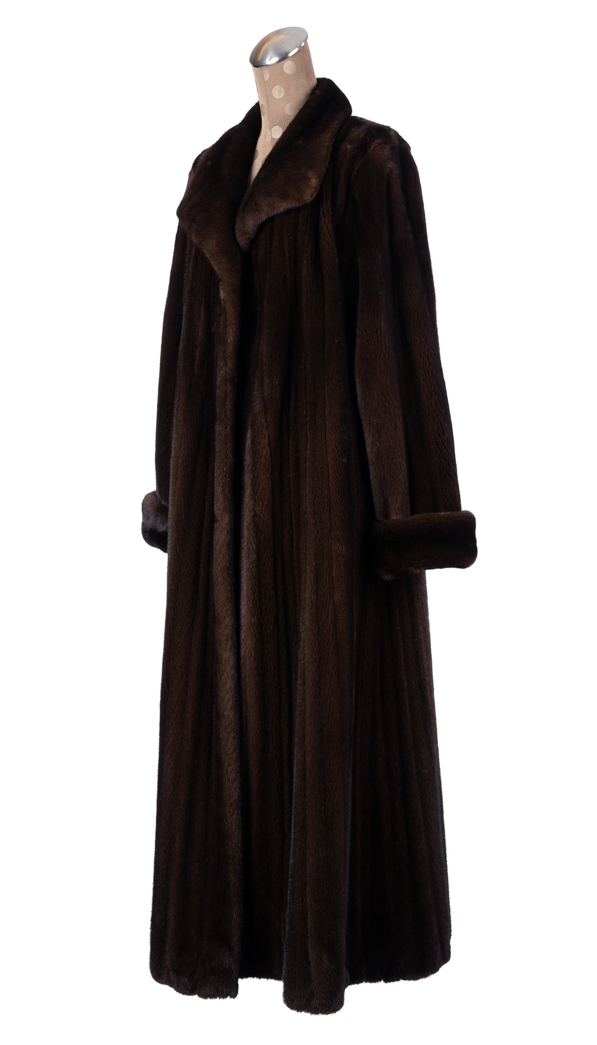 Cherry Mahogany Female Mink Coat
