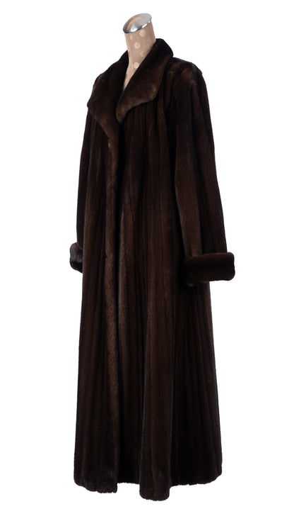 Cherry Mahogany Female Mink Coat
