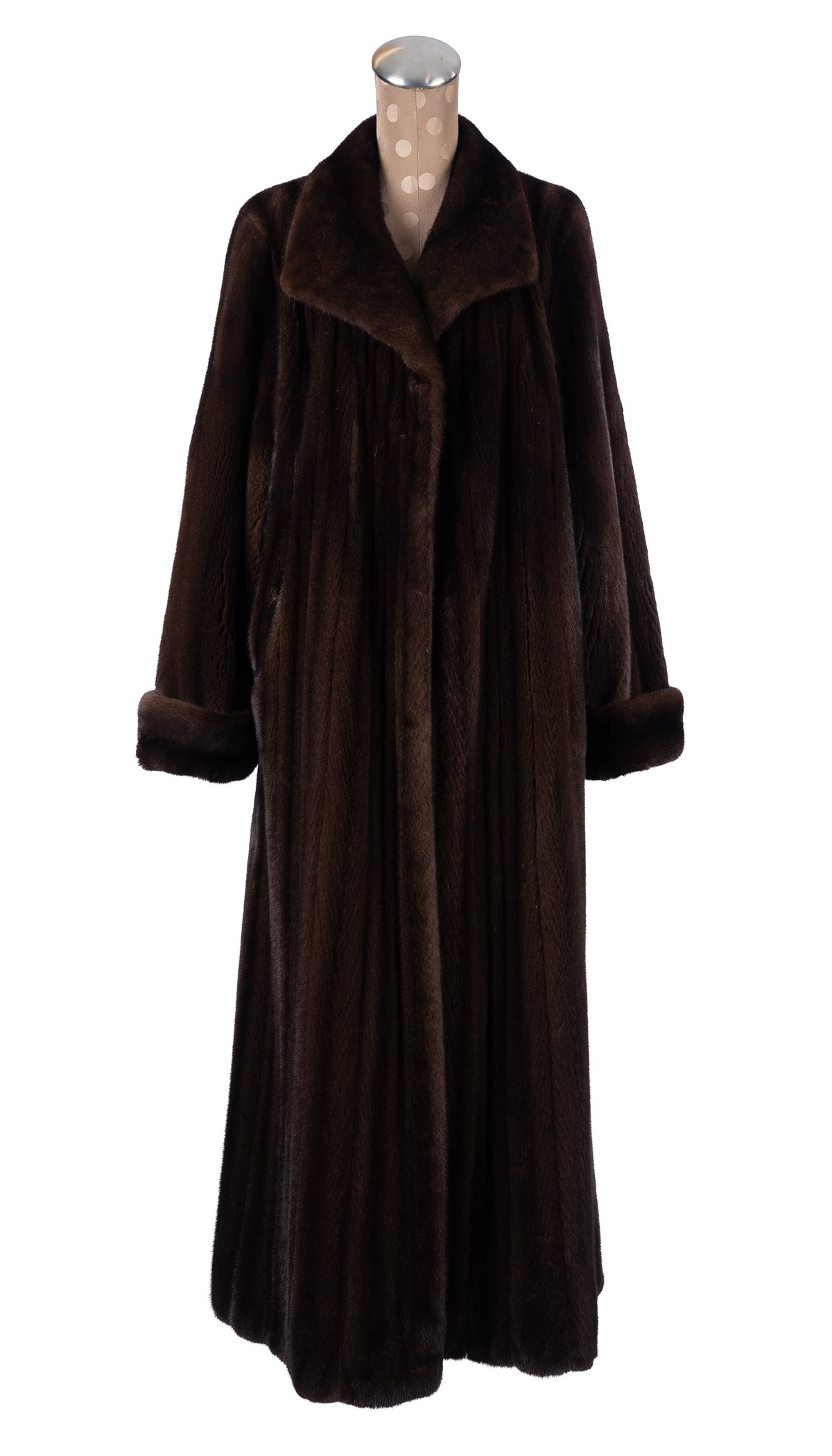 Cherry Mahogany Female Mink Coat