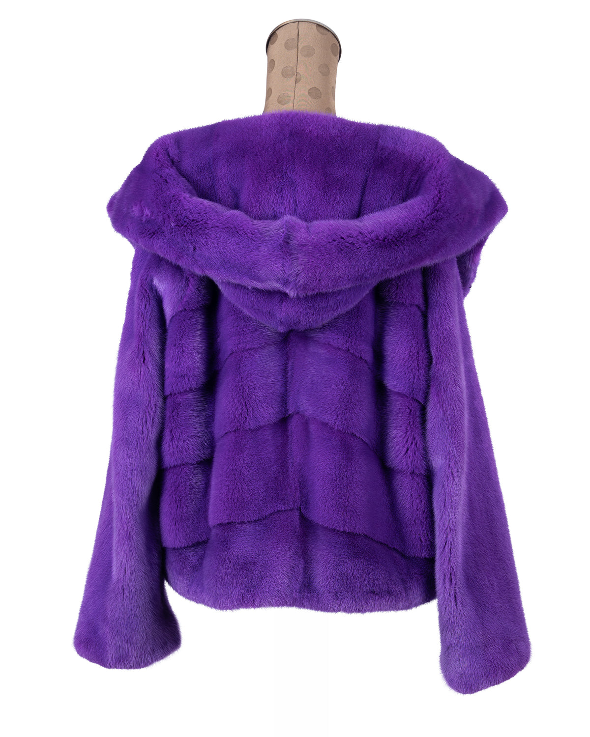 Purple Mink Bomber Jacket