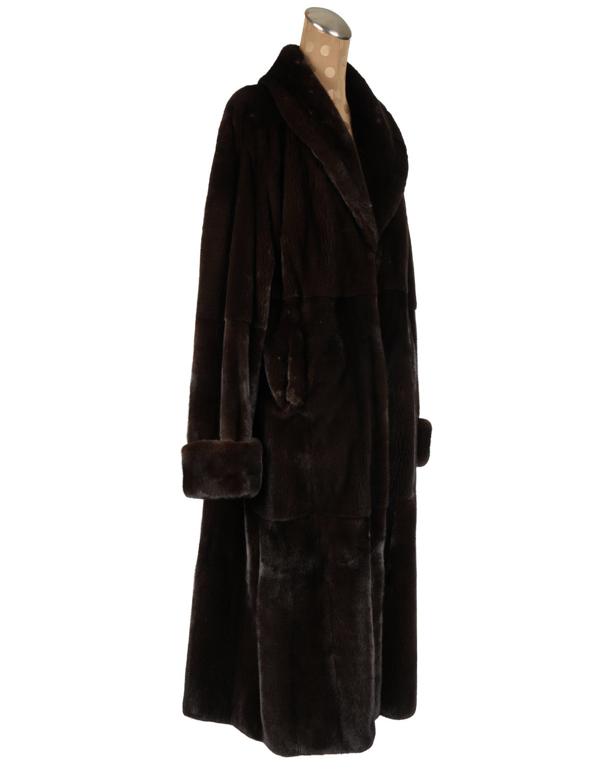 Black Glama Female Mink Coat
