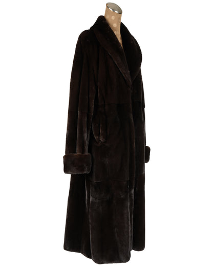 Black Glama Female Mink Coat