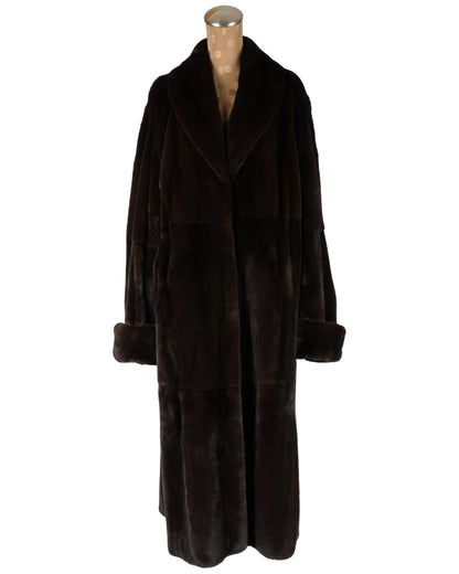 Black Glama Female Mink Coat