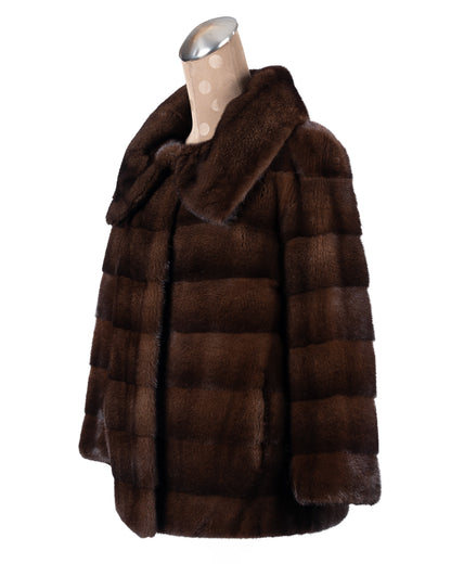 Mahogany Mink Horizontal Jacket