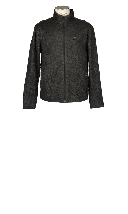 Men's Crocodile Embossed Lambskin Jacket