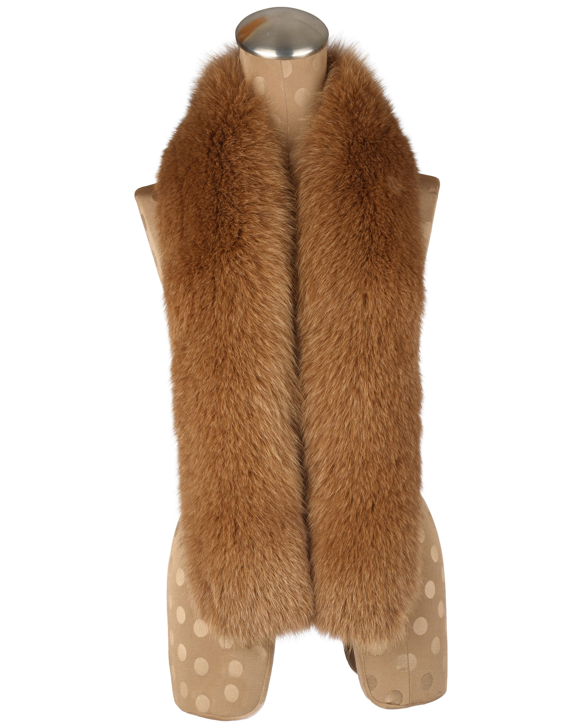 Brown Fox Scarf with Silk Lining