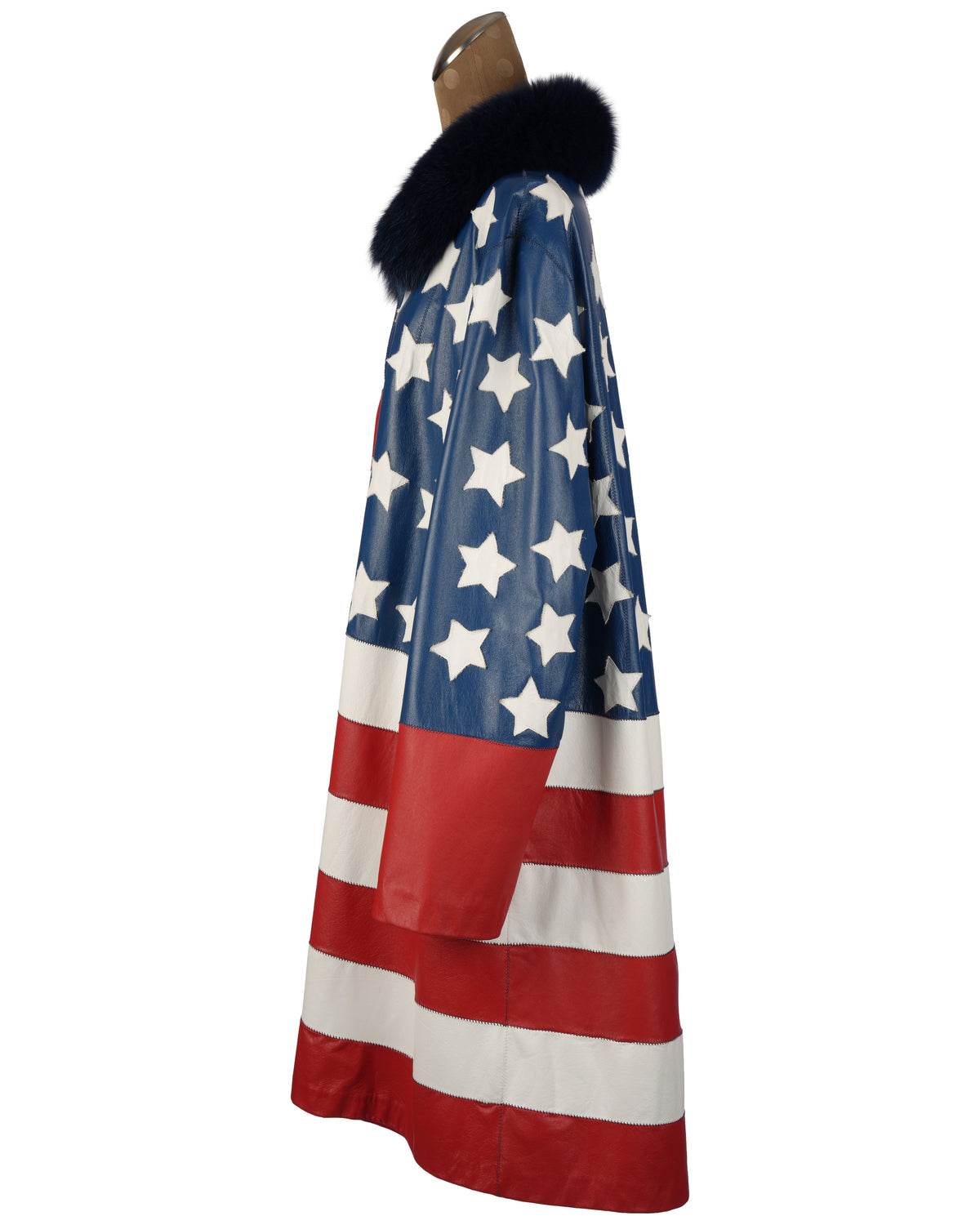 American Flag Leather Coat