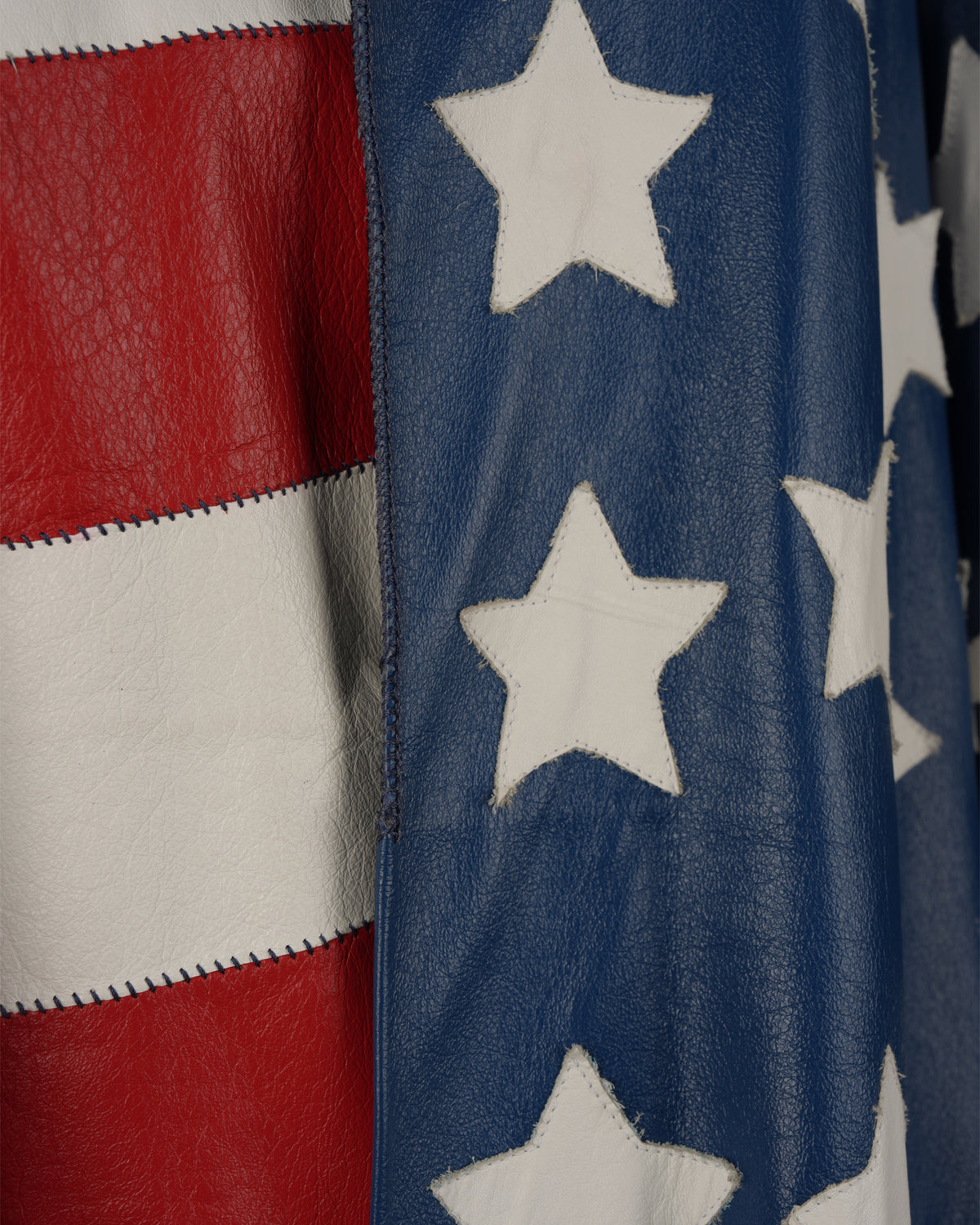 American Flag Leather Coat