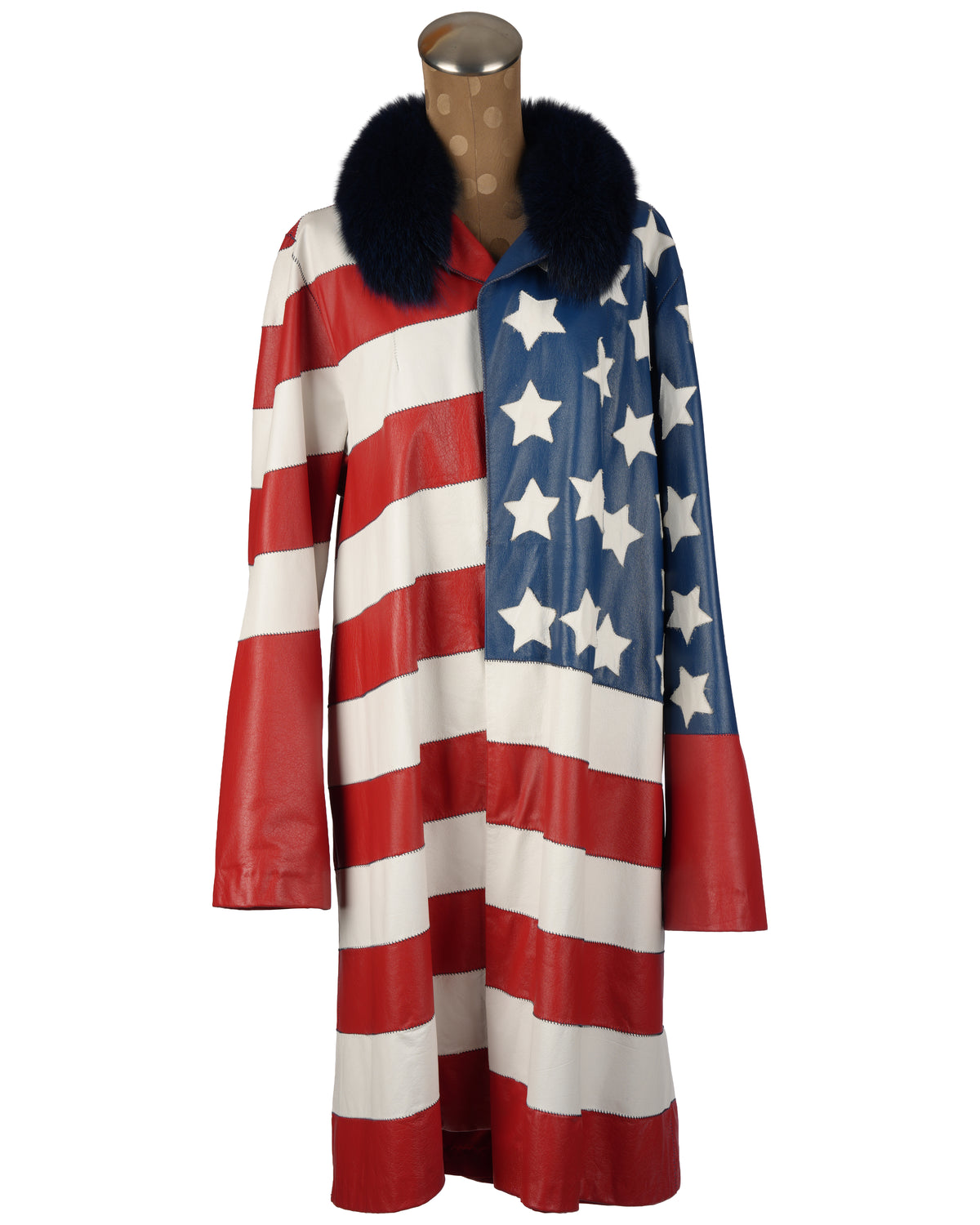 American Flag Leather Coat