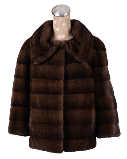 Mahogany Mink Horizontal Jacket