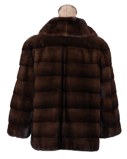 Mahogany Mink Horizontal Jacket