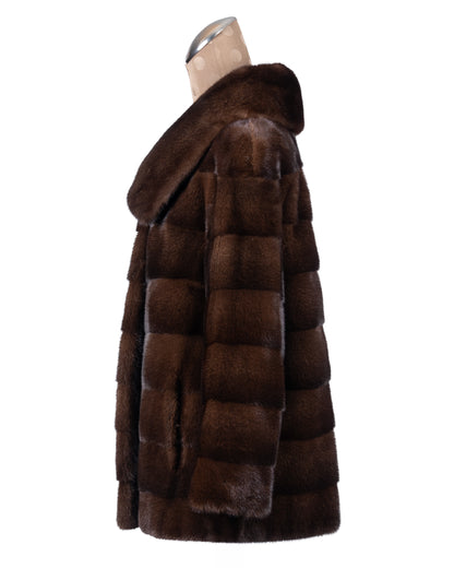 Mahogany Mink Horizontal Jacket