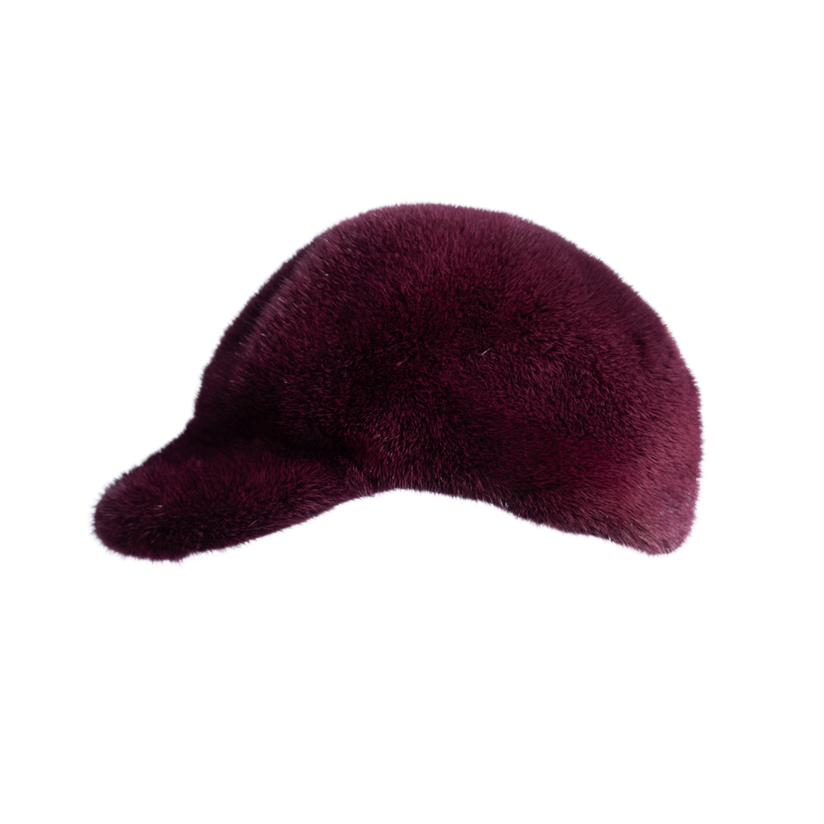Burgundy Dyed Mink Hat