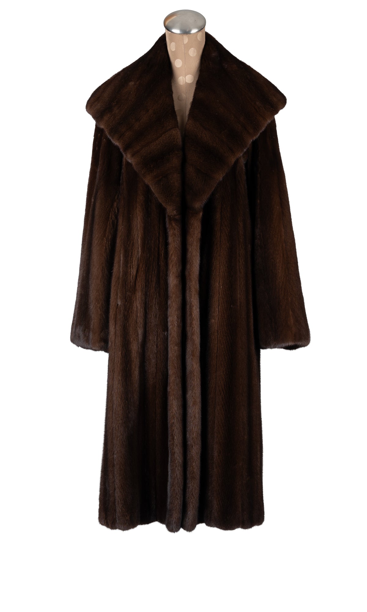 Cherry Mahogany Mink Coat